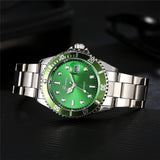 Waterproof  Fashion Green Watch Men Stainless