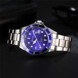 Waterproof  Fashion blue Watch Men Stainless