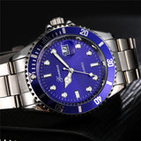 Waterproof  Fashion blue Watch Men Stainless