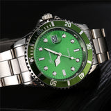 Waterproof  Fashion Green Watch Men Stainless